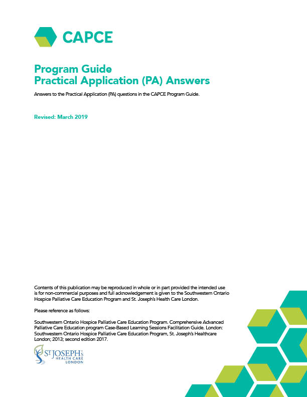 CAPCE PA Answers cover