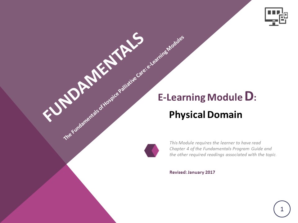 fundamentals e-Learning Module D