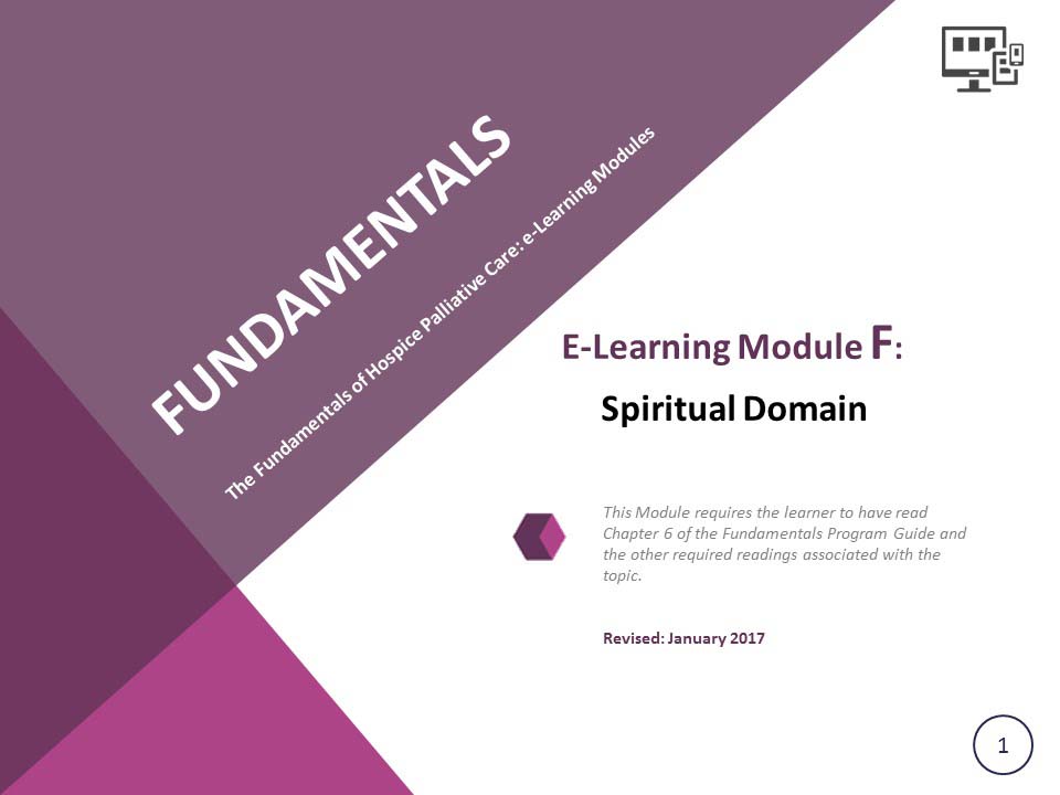 fundamentals e-Learning Module F
