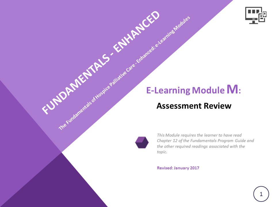 fundamentals e-Learning Module M
